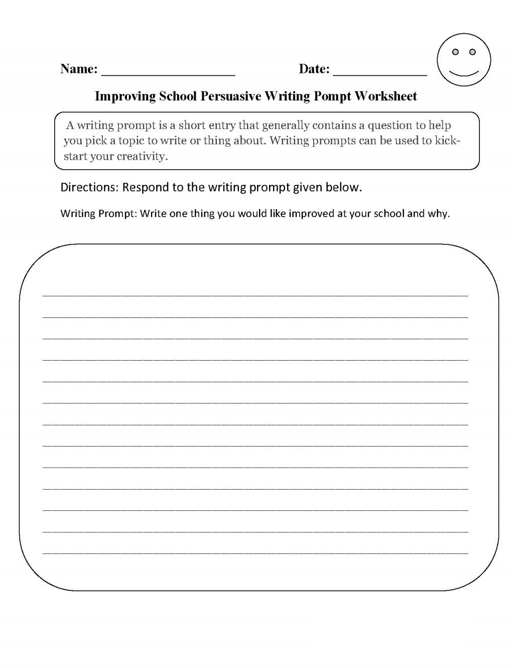 Fun Writing Worksheets for 3rd Grade Students