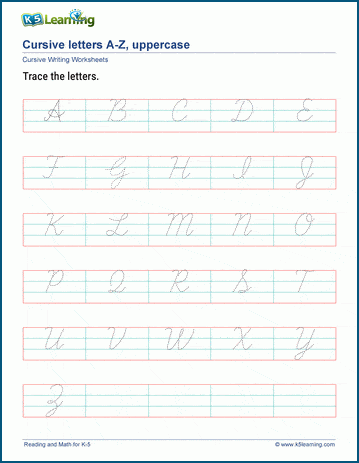 7 Cursive Writing Worksheets for Kids to Master Handwriting