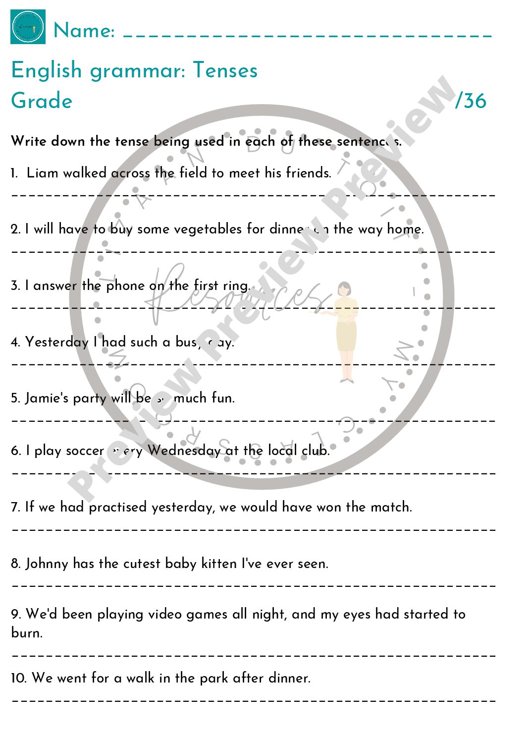 Year 7 Grammar Worksheets for Confident Learning