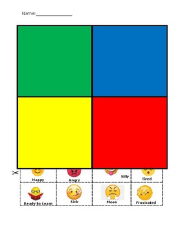 5 Free Zones of Regulation Worksheets